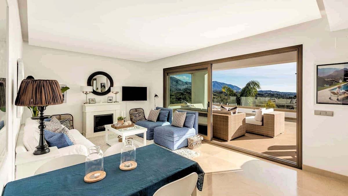 Inne- och ute yta smälter väl samman